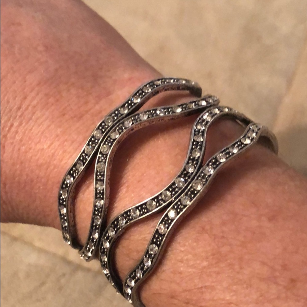 Silver cuff bracelet - Picture 3 of 3